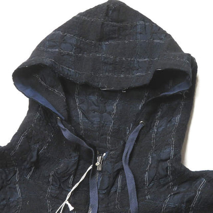 ブフト CHECK LONG ANORAK ウール キュプラアウター