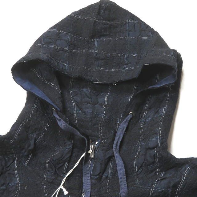 ブフト CHECK LONG ANORAK ウール キュプラアウター