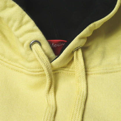 Supreme コントラスト 刺繍 フーディー M イエロー