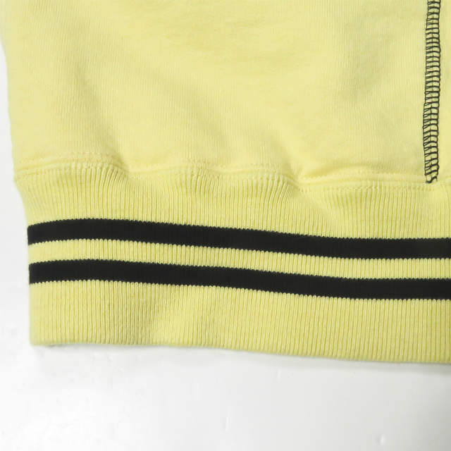 Supreme コントラスト 刺繍 フーディー M イエロー
