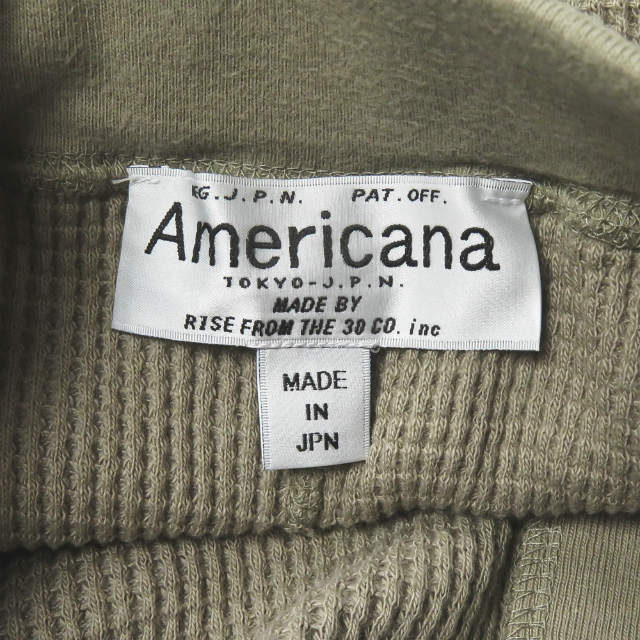AMERICANA サーマル スカート カーキ M
