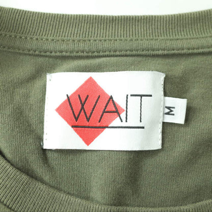 WAIT プリント Tシャツ コットン Tシャツ