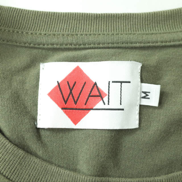 WAIT プリント Tシャツ コットン Tシャツ
