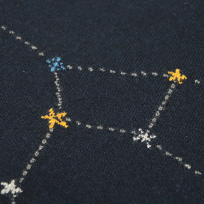 エルメス ゾディアック 刺繍 カシミア セーター M ネイビー