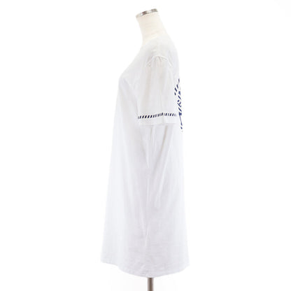 エルメス カヌー プリント Tシャツ ドレス ホワイト