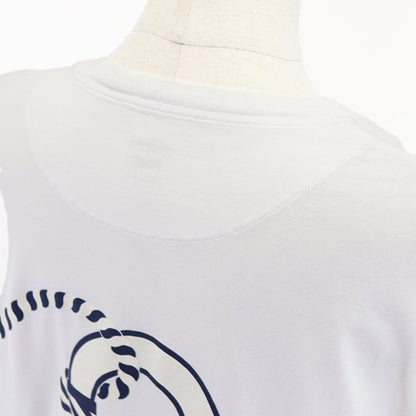 エルメス カヌー プリント Tシャツ ドレス ホワイト