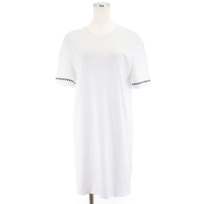 エルメス カヌー プリント Tシャツ ドレス ホワイト