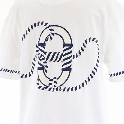 エルメス カヌー プリント Tシャツ ドレス ホワイト