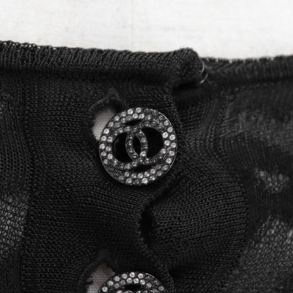 シャネル ブラック フリル ドレス P63292