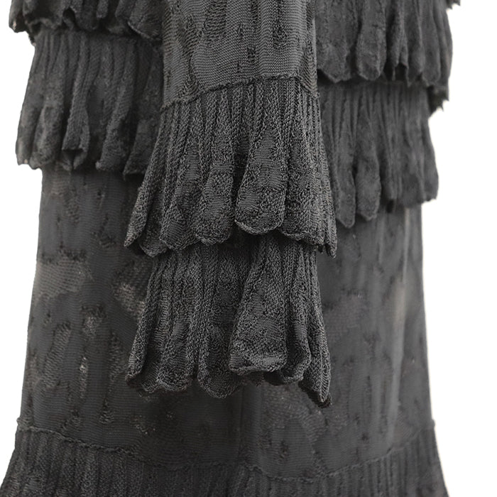 シャネル ブラック フリル ドレス P63292