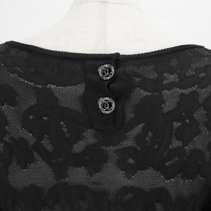 シャネル ブラック フリル ドレス P63292