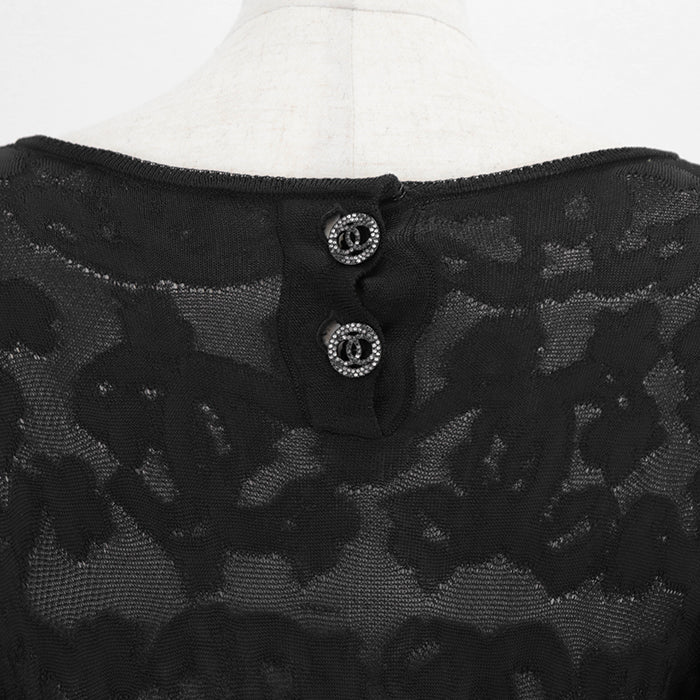 シャネル ブラック フリル ドレス P63292