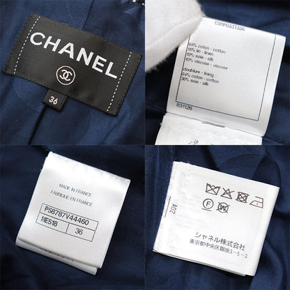 シャネル ツイード ジャケット ココ マーク ボタン
