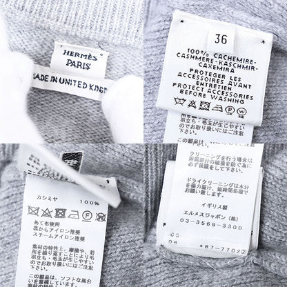 エルメス H ロゴ チャーム 100% カシミア セーター