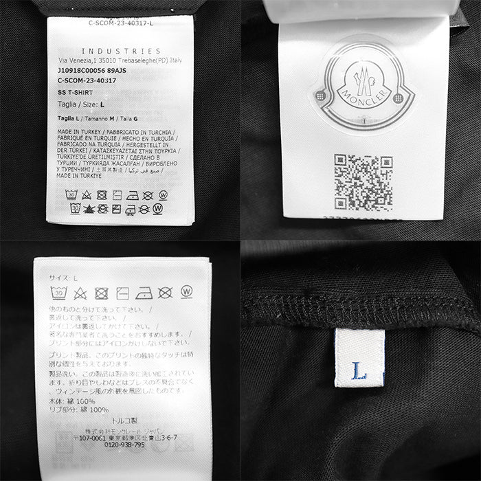 モンクレール シグネチャー ロゴ Tシャツ コットン プルオーバー
