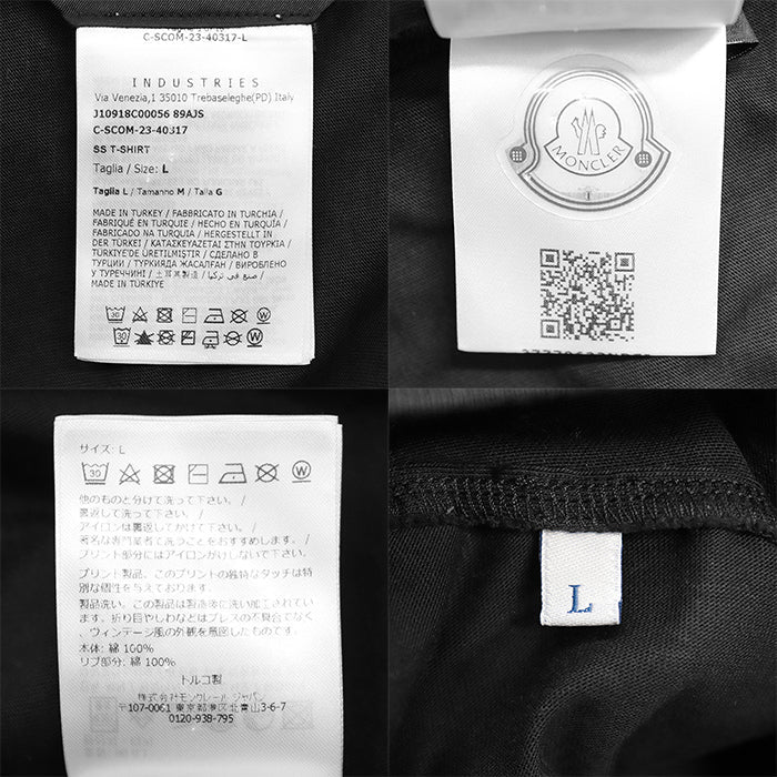 モンクレール シグネチャー ロゴ Tシャツ コットン プルオーバー