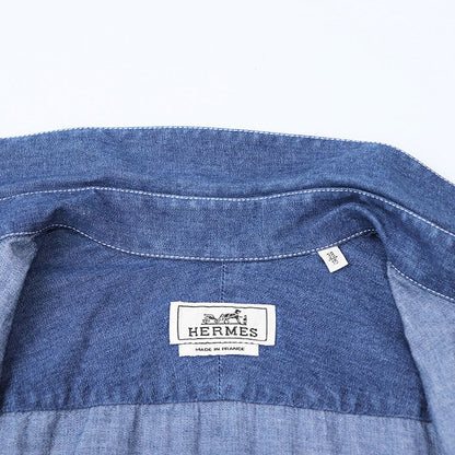 エルメス シャツ コットン ラム レザー シャツ
