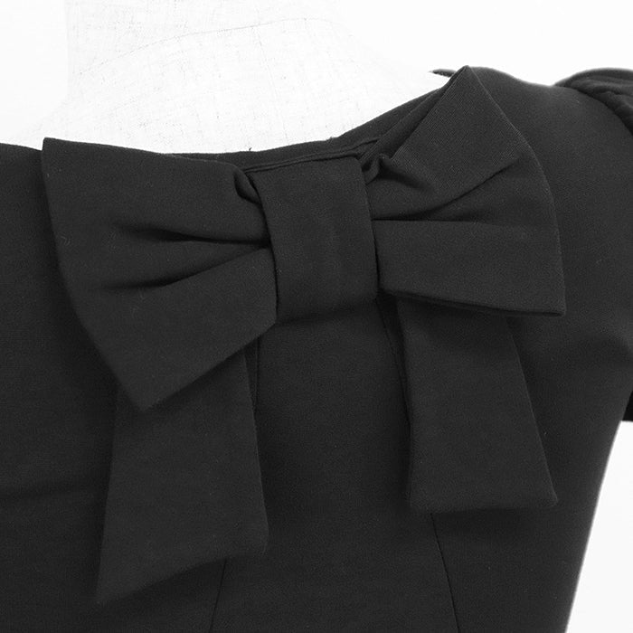 レッド ヴァレンティノ ストレッチ ジャージー ドレス