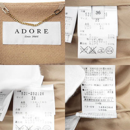 ADORE メルトン レックス ラビット コート
