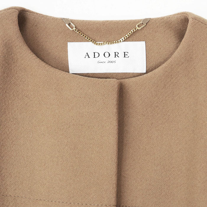 ADORE メルトン レックス ラビット コート