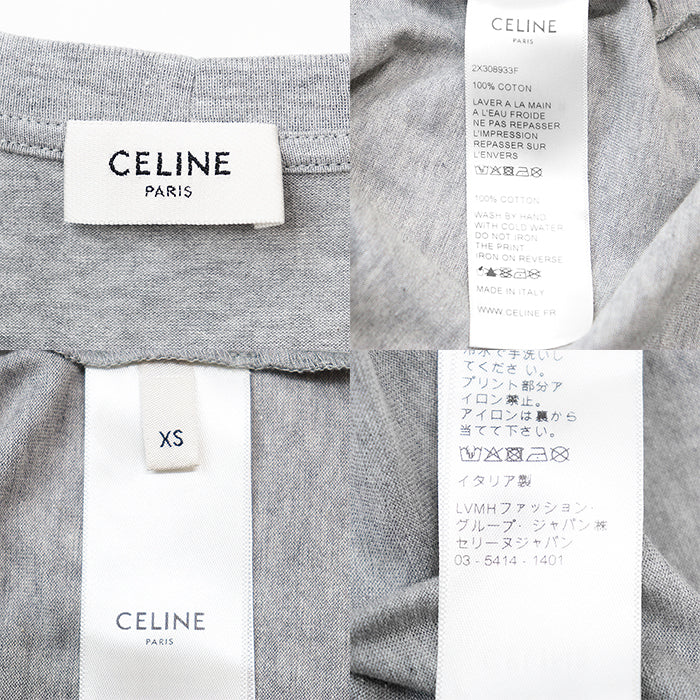 セリーヌ シグネチャー Tシャツ コットン