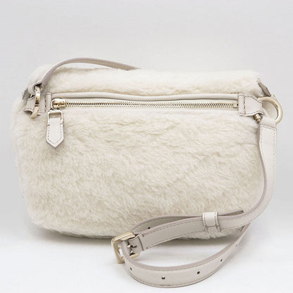 マックスマーラ TEDDY BANANE 1 CAMELUXE ファーショルダーバッグ