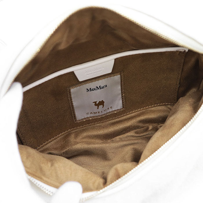 マックスマーラ TEDDY BANANE 1 CAMELUXE ファーショルダーバッグ