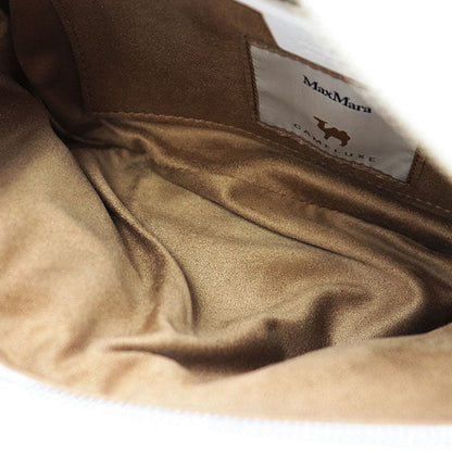 マックスマーラ TEDDY BANANE 1 CAMELUXE ファーショルダーバッグ