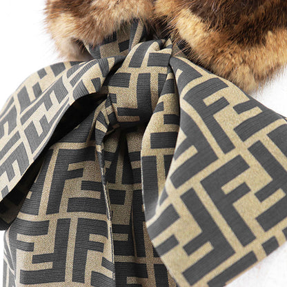 フェンディ FENDI ROMA マキシラッピー シルクスカーフ