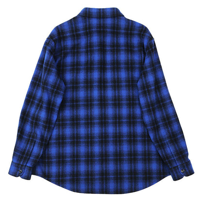 セリーヌ CELINE PARIS フランネル ウール 長袖 シャツ