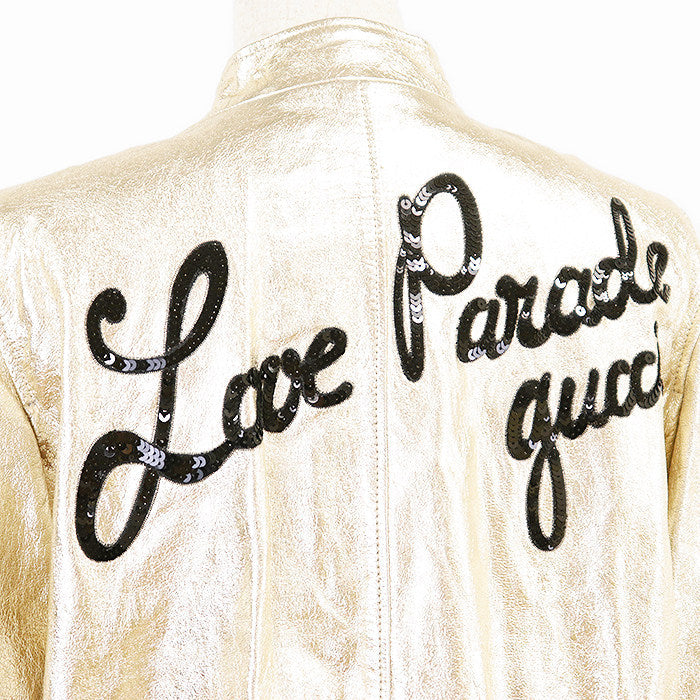 グッチ Love Parade ラムレザー ジャケット