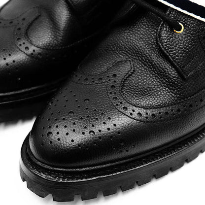 Thom Browne トリコロール レザー ウィングチップ ブーツ