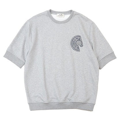 エルメス シグネチャー ロゴ 刺繍 コットン Tシャツ