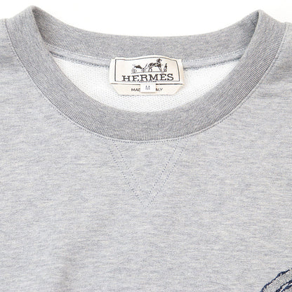 エルメス シグネチャー ロゴ 刺繍 コットン Tシャツ
