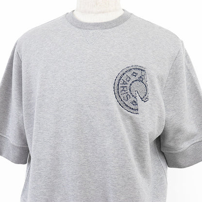 エルメス シグネチャー ロゴ 刺繍 コットン Tシャツ