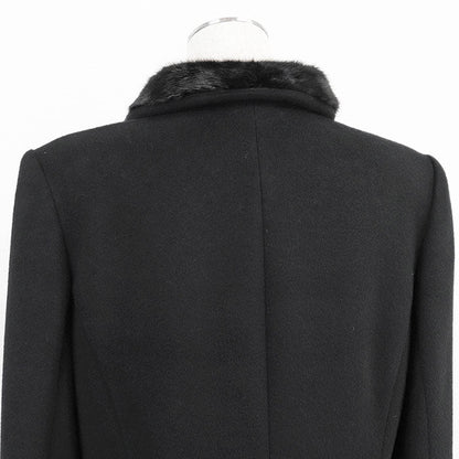 LEONARD FASHION PARIS カシミヤ レザー ジャケット