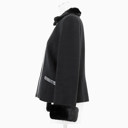 レオナールファッション パリ ミンクカシミヤジャケット