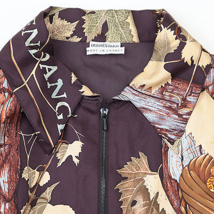 エルメス Cave Vin シルクジャケット