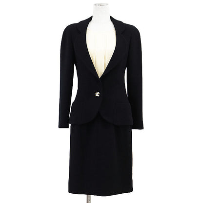 シャネル BOUTIQUE ウール シルク 2way ドレス ジャケット セット