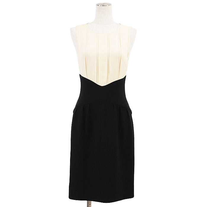 シャネル BOUTIQUE ウール シルク 2way ドレス ジャケット セット