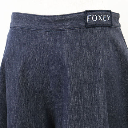 FOXEY NEW YORK リリー デニム ショーツ コットン ストレッチ