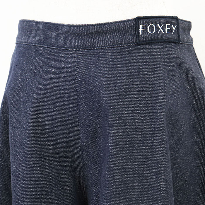 FOXEY NEW YORK リリー デニム ショーツ コットン ストレッチ