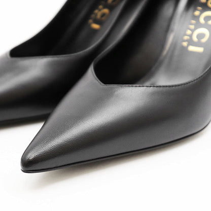 グッチ NAPPA CHARLOTTE NERO レザーパンプス