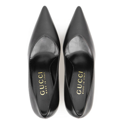 グッチ NAPPA CHARLOTTE NERO レザーパンプス