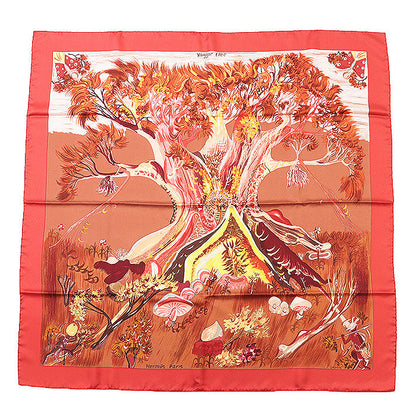 エルメス カレ 90 KUGGOR TREE シルク スカーフ