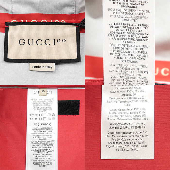 グッチ 100周年 コレクション コットン ナイロン ジャケット