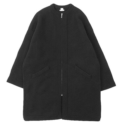 エルメス ヘリンボーン ウール ロング カーディガン