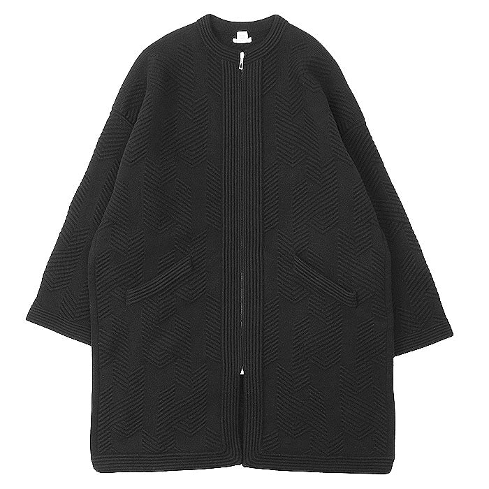 エルメス ヘリンボーン ウール ロング カーディガン