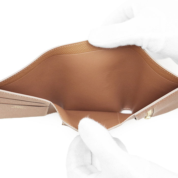 エルメス ベアンコンビネ ヴェルソ エプソン 三つ折り財布