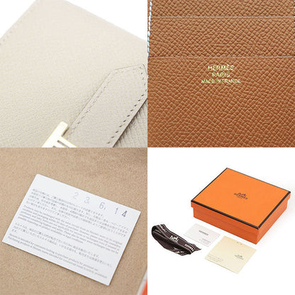 エルメス ベアンコンビネ ヴェルソ エプソン 三つ折り財布
